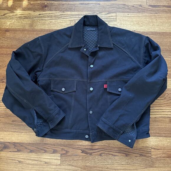 Kwame adusei Other - Kwame adusei KARD DENIM JACKET - ONE SIZE / BLACK